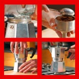 Bialetti Moka Express Macchinetta del caffè 0.2 L Alluminio nero