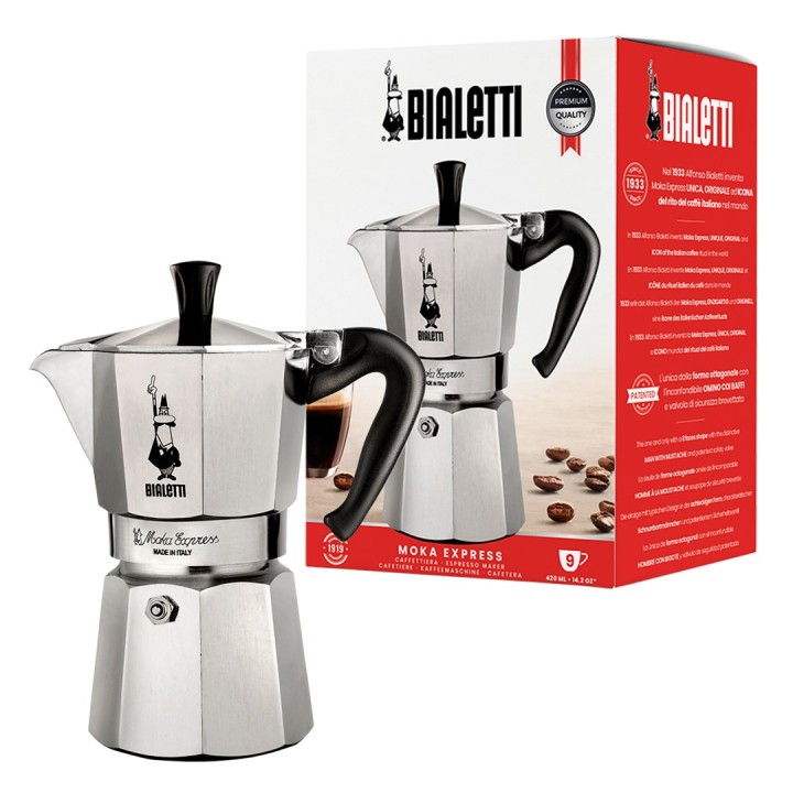Bialetti Moka Express Macchinetta del caffè 0.55 L nero argento