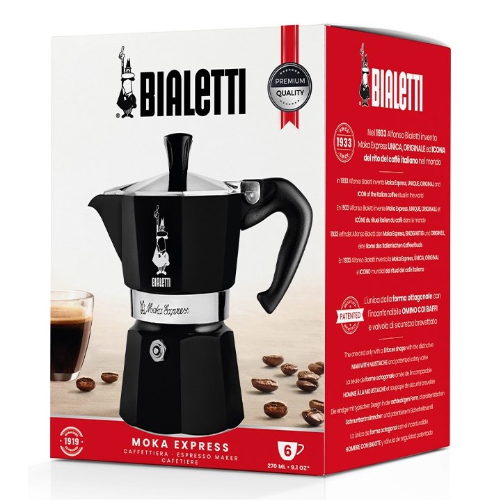 Bialetti Moka Express Caffettiera Moka nero