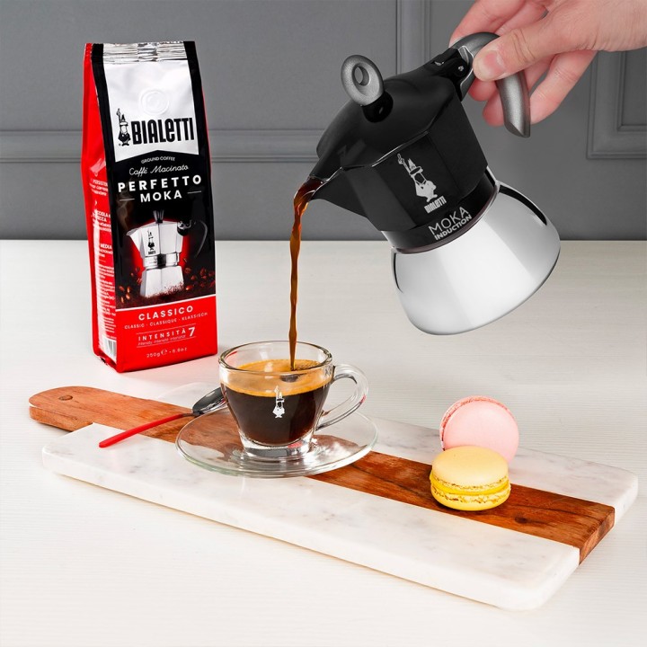 Bialetti Moka Induzione Caffettiera Moka 4TZ nero