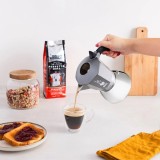 Caffettiera BIALETTI BRIKKA INDUCTION 4TZ 180 ml antracite argento