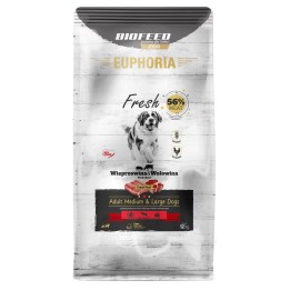 BIOFEED Euphoria Fresh Adult Medium & Large Maiale con manzo - cibo secco per cani - 12kg