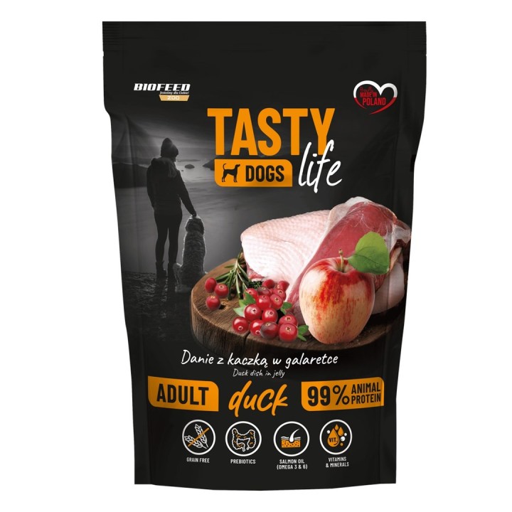 BIOFEED Tasty Dogs Life Anatra - cibo umido per cani - 150g