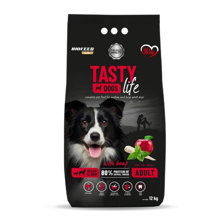 BIOFEED Tasty Life medium & large Manzo - cibo secco per cani - 12kg