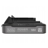 BLACK+DECKER 18V 2.0Ah Batteria BDL2018S