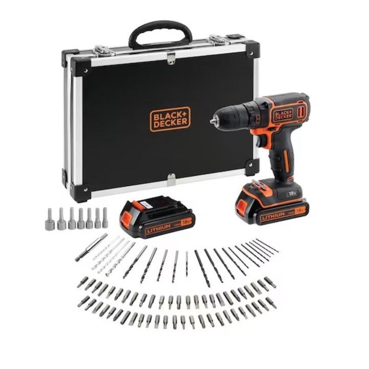 BLACK+DECKER 18V trapano/avvitatore BDCDC18BAFC-QW