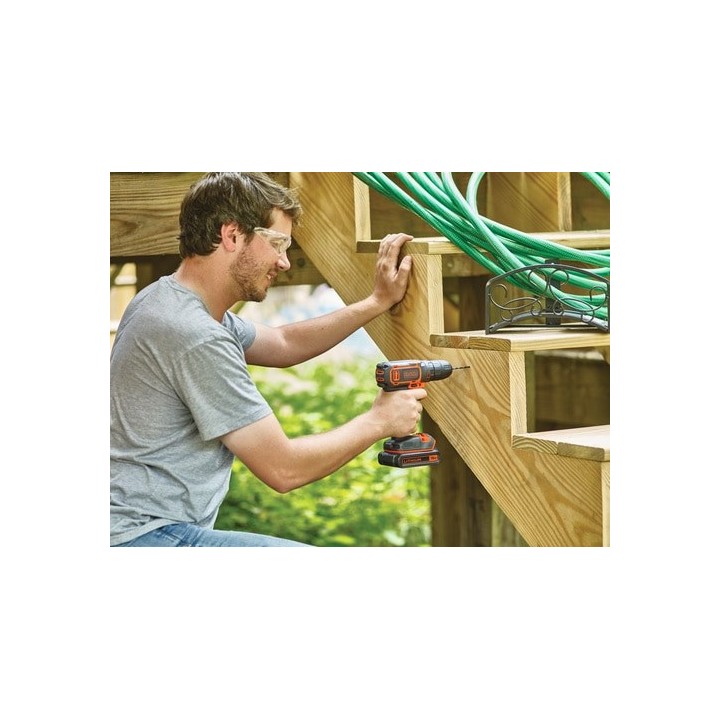 BLACK+DECKER 18V trapano/avvitatore BDCDC18BAFC-QW