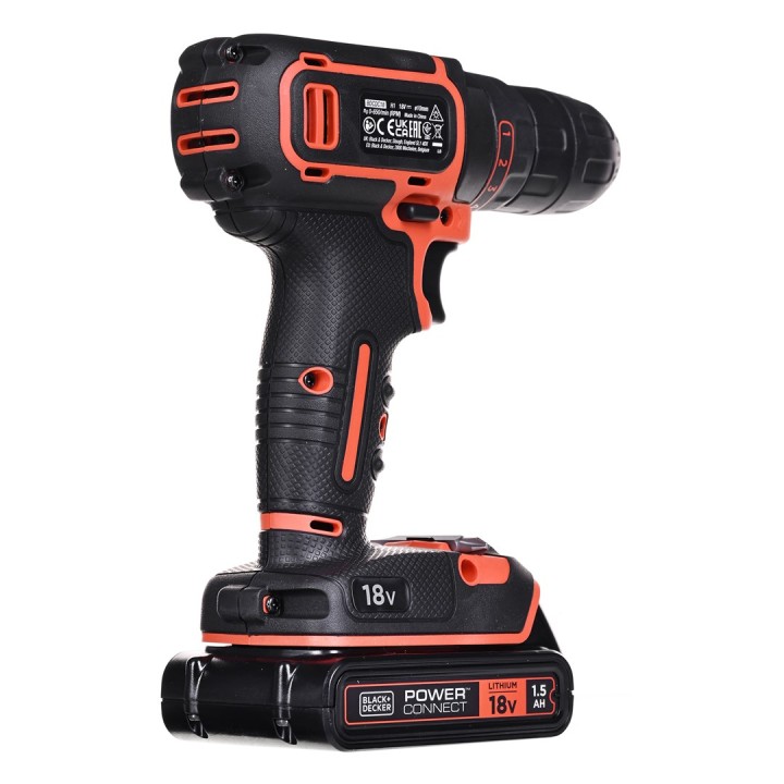 Black & Decker BDCDC18 trapano 650 RPM nero arancione