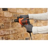 Black & Decker BEH710-QS trapano 2800 RPM nero arancione