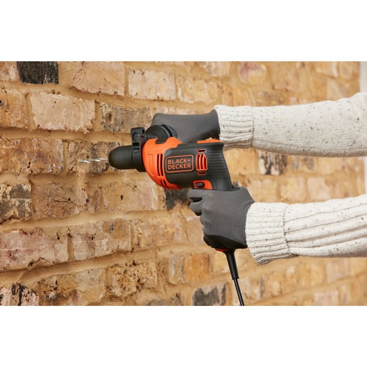 Black & Decker BEH710-QS trapano 2800 RPM nero arancione