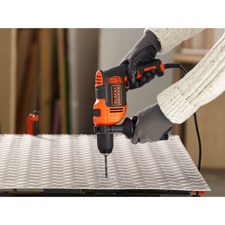 Black & Decker BEH710-QS trapano 2800 RPM nero arancione