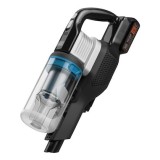 Black & Decker BHFEB520D1-QW Scopa elettrica/aspirapolvere a bastone a batteria Ciclonica Senza sacchetto Nero Argento Trasparen