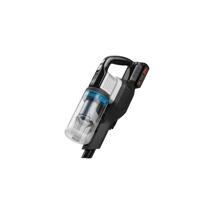 Black & Decker BHFEB520D1-QW Scopa elettrica/aspirapolvere a bastone a batteria Ciclonica Senza sacchetto Nero Argento Trasparen