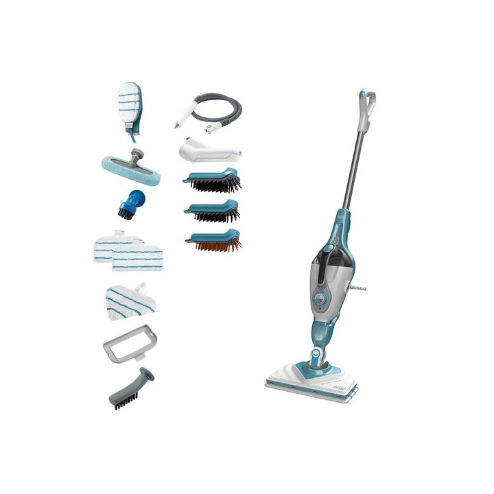 Black & Decker BHSM1610DSM Pulitore a vapore portatile 0.5 L 1600 W Colore acqua Bianco