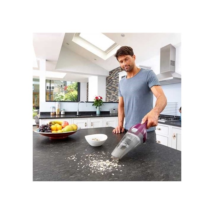 Black & Decker NVC115W aspiratore portatile grigio viola senza sacchetto