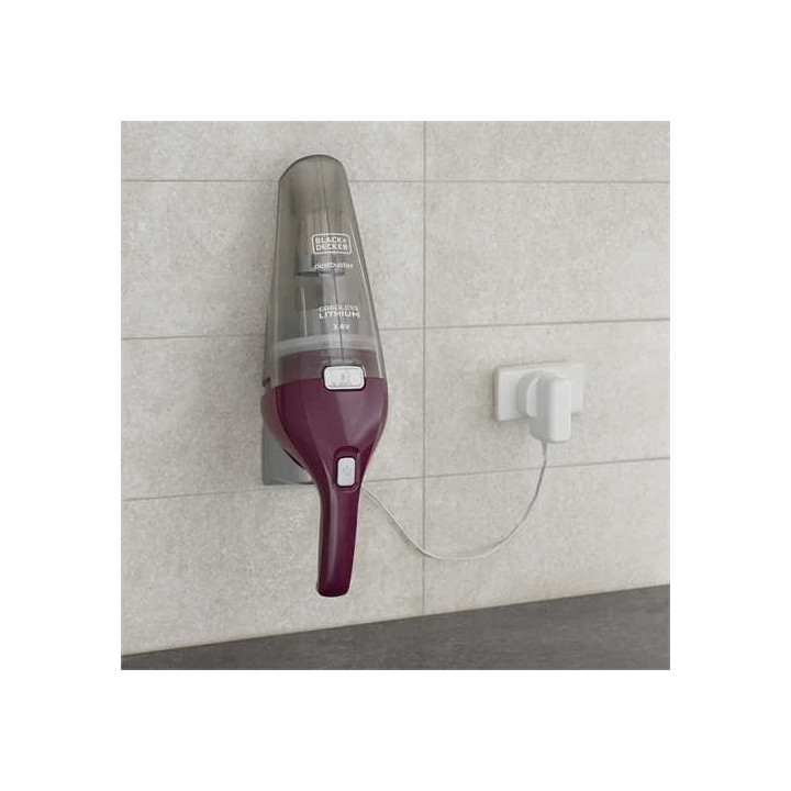 Black & Decker NVC115W aspiratore portatile grigio viola senza sacchetto