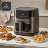 Black+Decker BXAF8001E 1700 W 8 L friggitrice ad aria senza olio nera