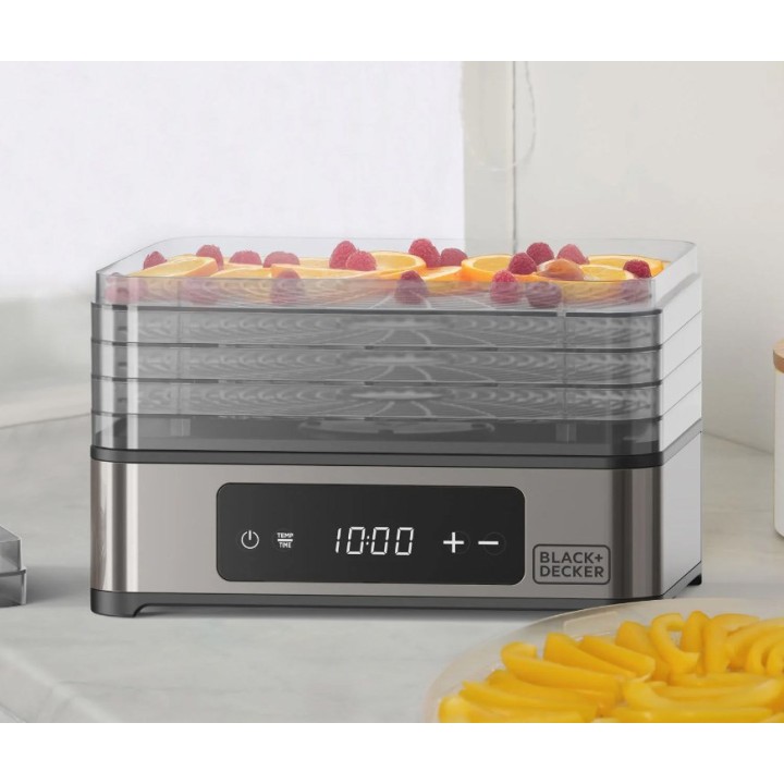 Black+Decker BXDE401E Disidratatore per frutta, funghi e verdure