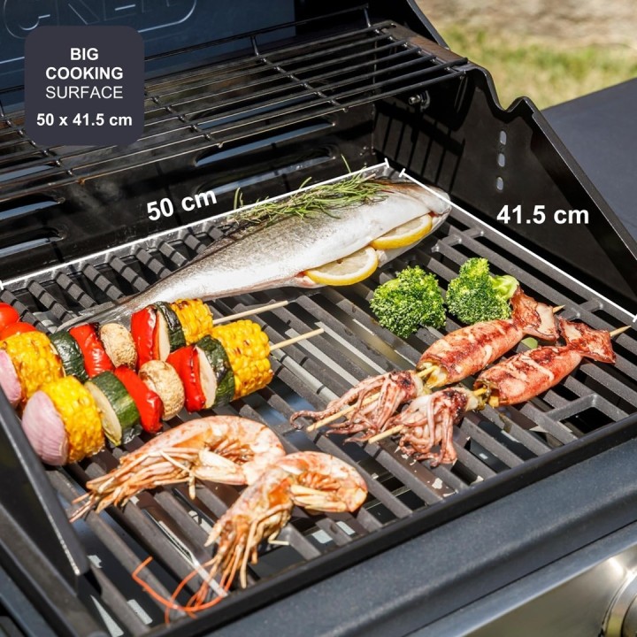Black+Decker BXOG7200E Barbecue a gas 2 bruciatori 3.6 kW