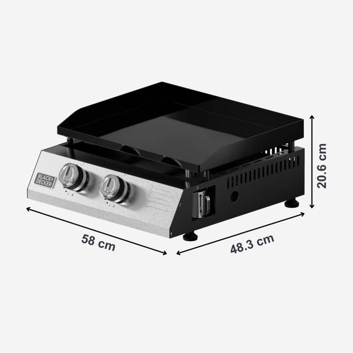 Black+Decker BXOP4900E Barbecue a gas 2 bruciatori