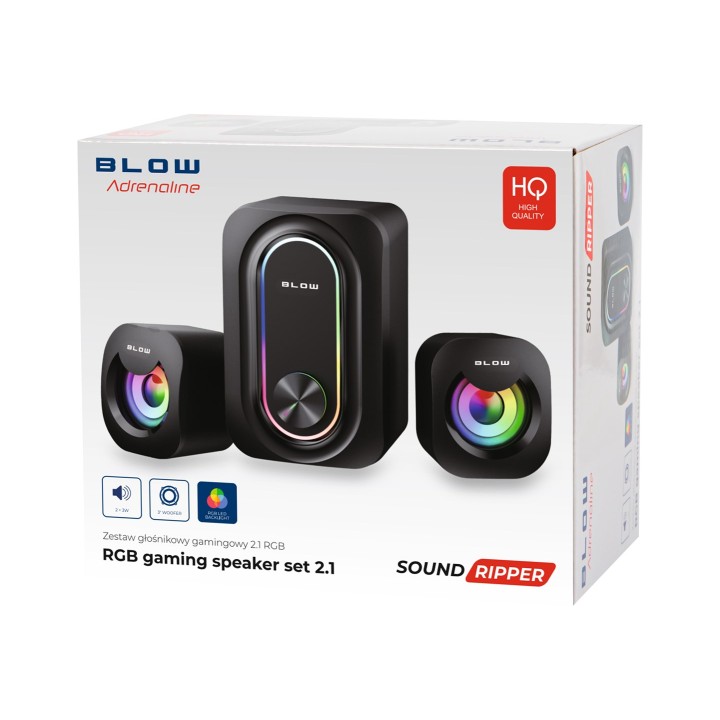 2.1 Altoparlanti gaming per computer con subwoofer