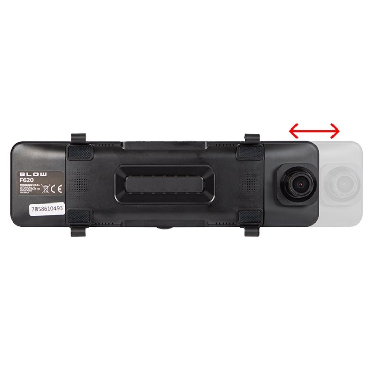 BLACKBOX DVR F620 Carplay Android Auto BLOW registratore video specchio + telecamera posteriore