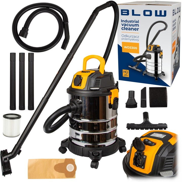 BLOW WD3300 Aspirapolvere industriale con presa 230V 2000W