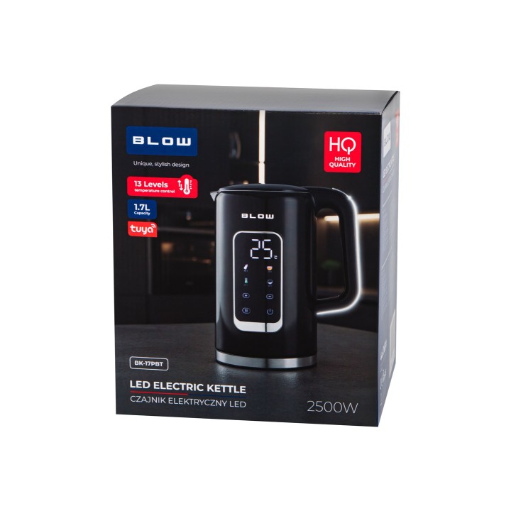 Bollitore nero con display 2500W BK-17PBT BLOW WI-FI TUYA