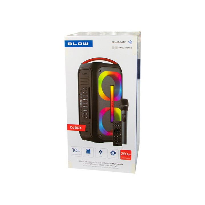 Altoparlante Bluetooth DJBOX + telecomando + microfono