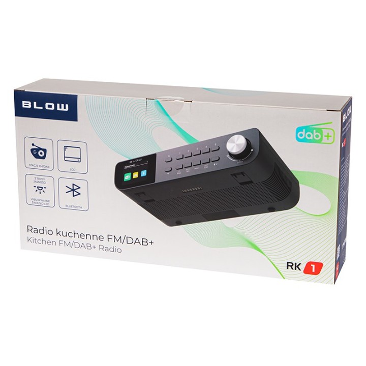 FM/DAB+ BLOW RK1 Radio da cucina nera