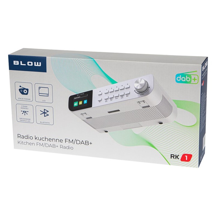 FM/DAB+ BLOW RK1 Radio da cucina bianca