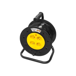 PR-61 Prolunga 4 prese con messa a terra 30m PVC tamburo 3x1.5mm