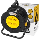PR-61 Prolunga 4 prese con messa a terra 30m PVC tamburo 3x1.5mm