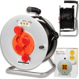 PR-61 Prolunga 4 prese con messa a terra 50m tamburo metallo 3x2.5mm