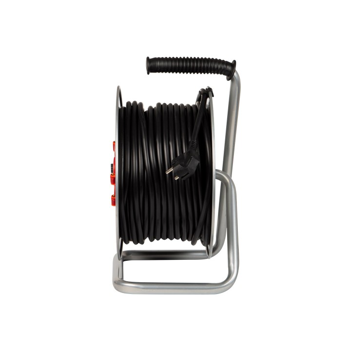 PR-61 Prolunga 4 prese con messa a terra 50m tamburo metallo 3x2.5mm