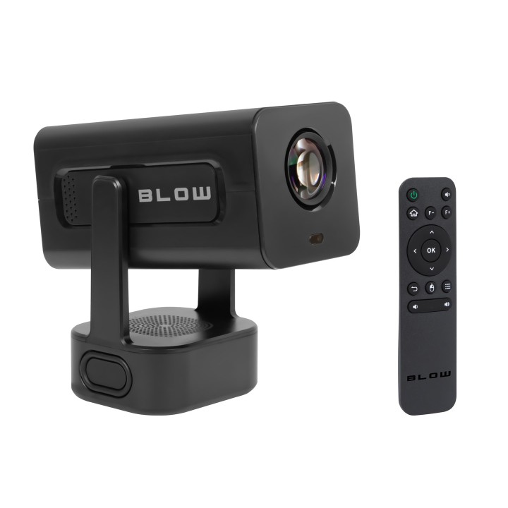 Proiettore portatile BLOW AndroidTV HD Cinema SOUND + case nero