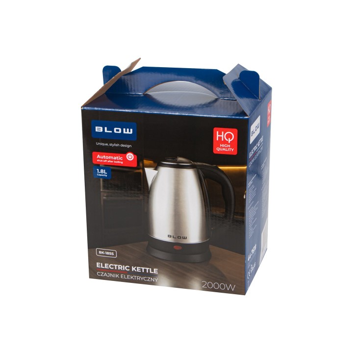 Bollitore in metallo argento 2000W BK-18SS BLOW 1.8l