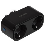 TUYA presa intelligente doppia controllata via WiFi nera
