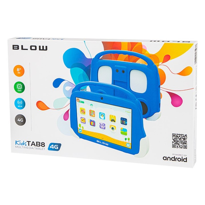 Tablet KidsTAB8 4G BLOW 4/64GB blu + custodia