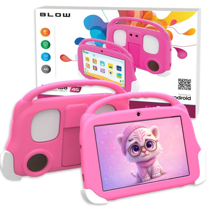 Tablet KidsTAB8 4G BLOW 4/64GB rosa + custodia