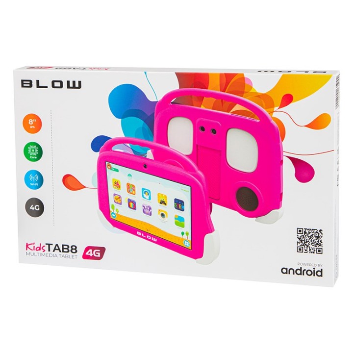 Tablet KidsTAB8 4G BLOW 4/64GB rosa + custodia