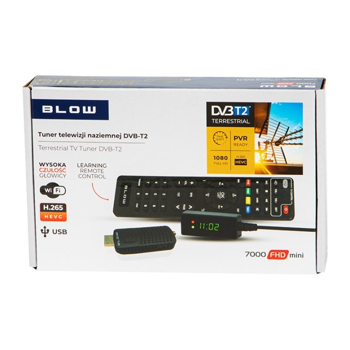 Sintonizzatore DVB-T2 BLOW 7000FHD MINI H.265