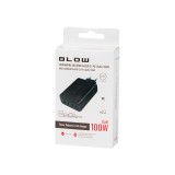 Caricabatterie da parete USB-Cx4 PD 100W GAN nero