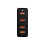 Caricabatterie da parete USB-Cx4 PD 100W GAN nero