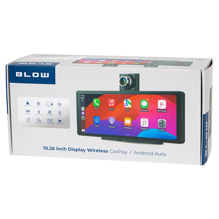 Stazione multimediale wireless CarPlay5.0 BLOW con registratore video e telecamera per retromarcia