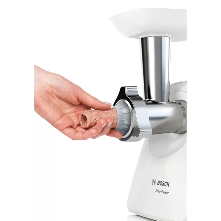 Bosch MFW2520W Tritacarne 1500 W Acciaio inossidabile bianco