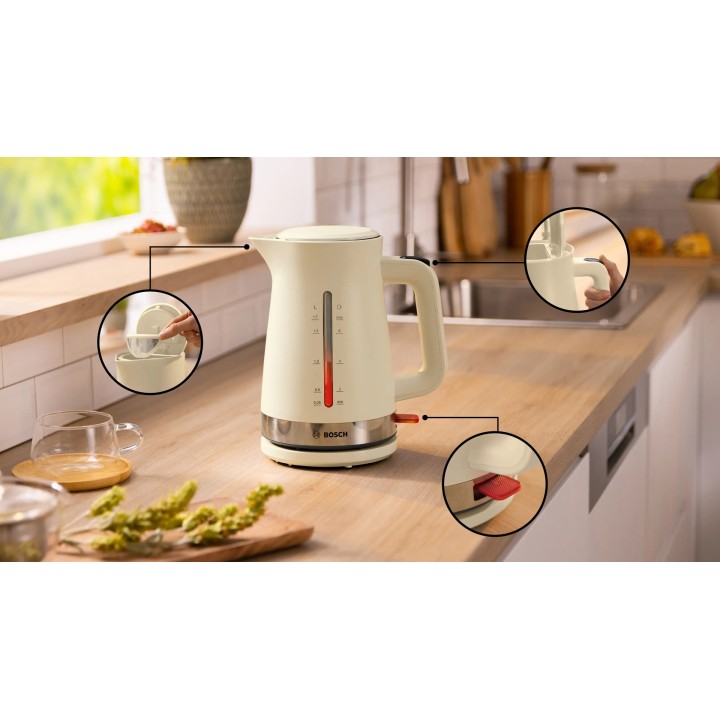 Bosch MyMoment Bollitore elettrico 1.7 L 2400 W Crema