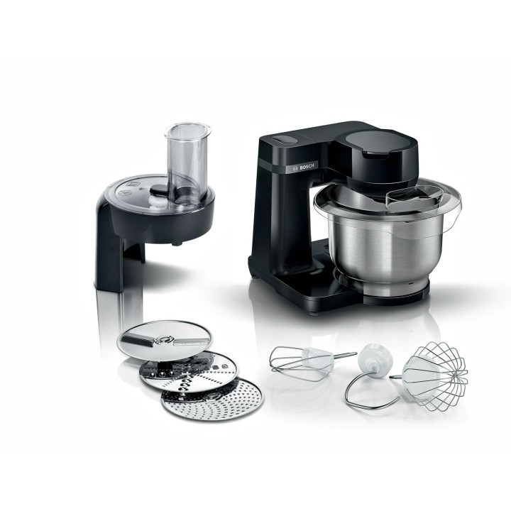 Bosch Serie 2 MUMS2EB01 robot da cucina 700 W 3.8 L Nero Acciaio inox