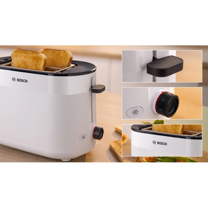 Bosch TAT2M121 Tostapane 6 2 fette 950 W Bianco