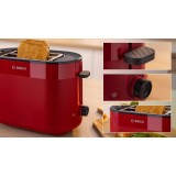 Bosch TAT2M124 Tostapane 6 2 fette 950 W Rosso